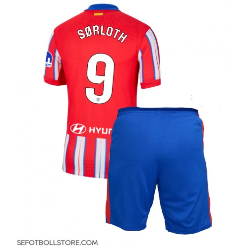 Atletico Madrid Alexander Sorloth #9 Replika babykläder Hemmaställ Barn 2024-25 Kortärmad (+ korta byxor)